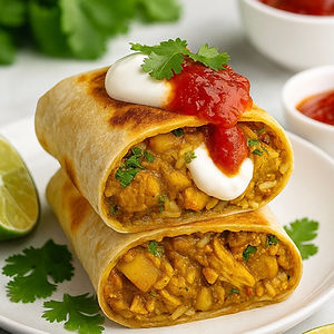 King Prawn Curry Burrito