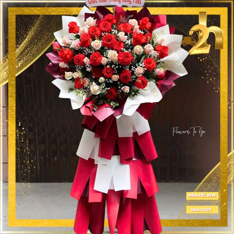Hoa khai trương là món quà chúc phúc cho công việc thuận lợi. Cùng Flowerstogo.vn khám phá 5 mẫu kệ hoa khai trương sang trọng, ý nghĩa.
