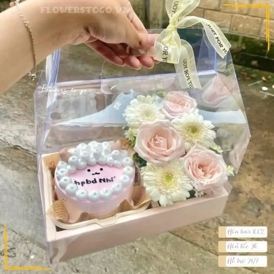 Set Bánh Kem và Hoa Tươi