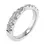 Thumbnail: Pinched Round Brilliant Cut Diamond Band