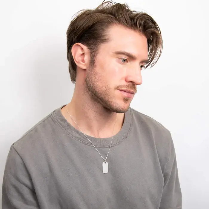 Thumbnail: Sterling Silver Dog Tag Pendant