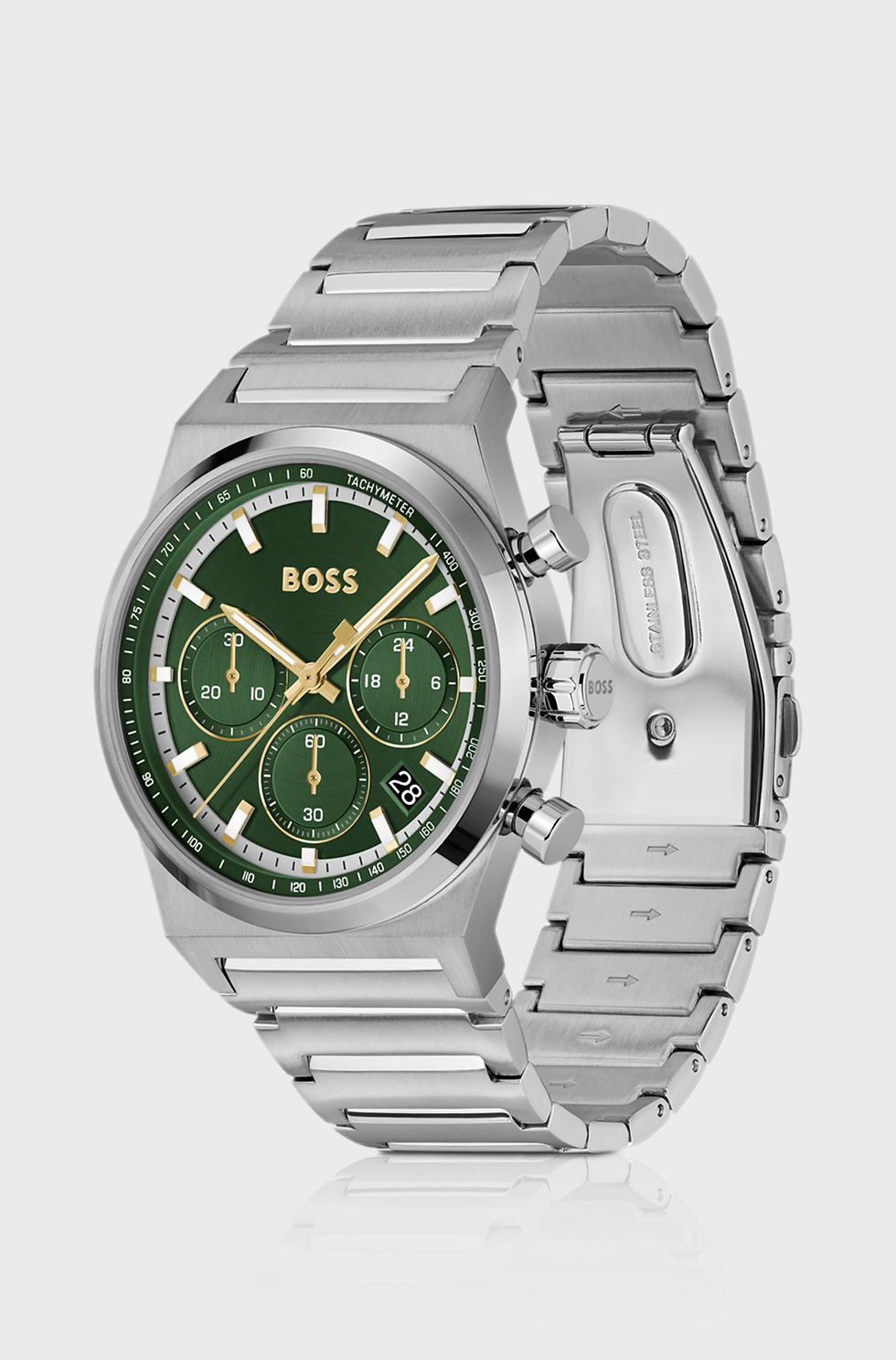 Thumbnail: BOSS CANDOR CHRONO SS Green/Gold Chrono 41mm