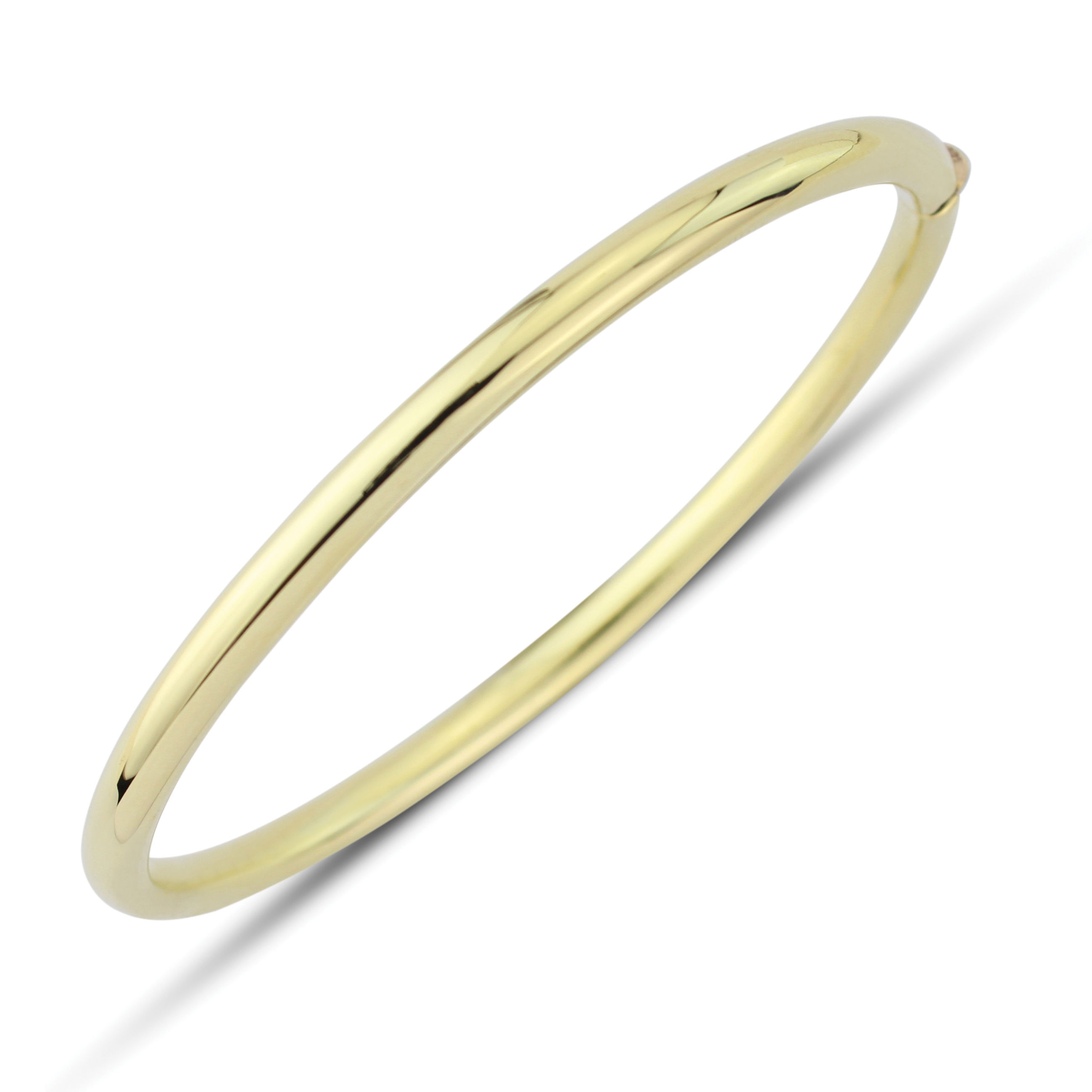 9ct Yellow Gold Oval Bangle