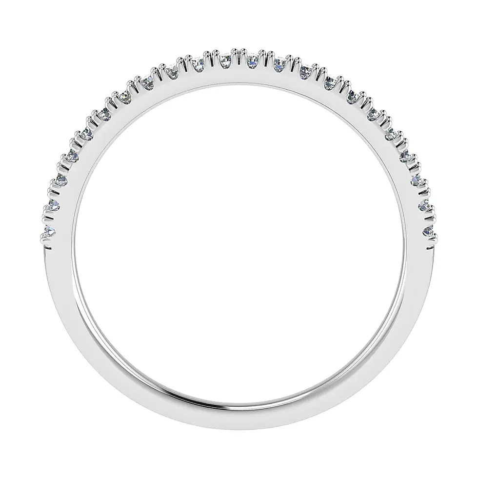 Thumbnail: Round Brilliant Cut Diamond Half Eternity Ring