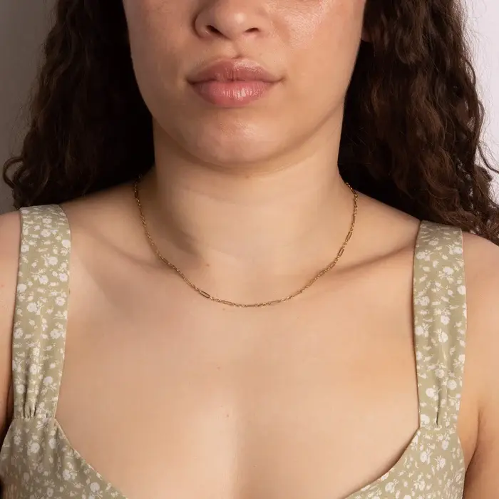 Thumbnail: 9ct Yellow Gold Mixed Length Link Chain Necklace