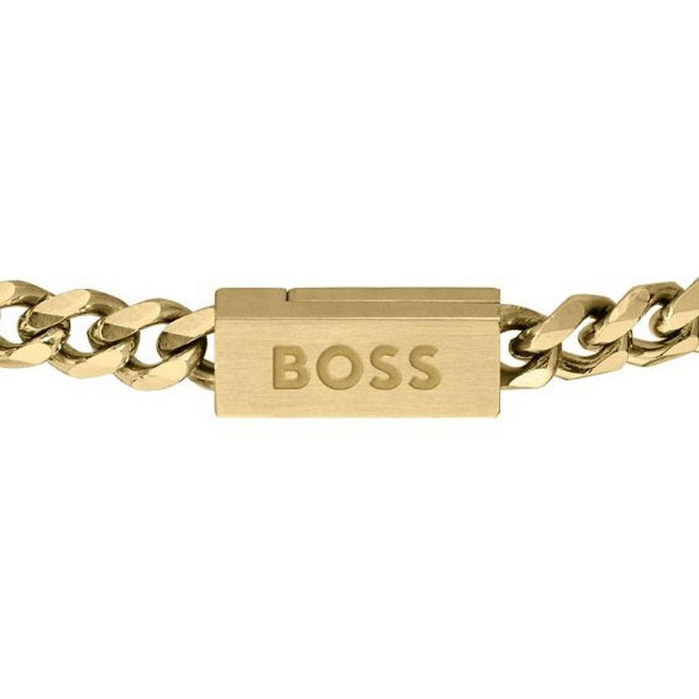 Thumbnail: BOSS Gold Tone Chain Men’s Bracelet
