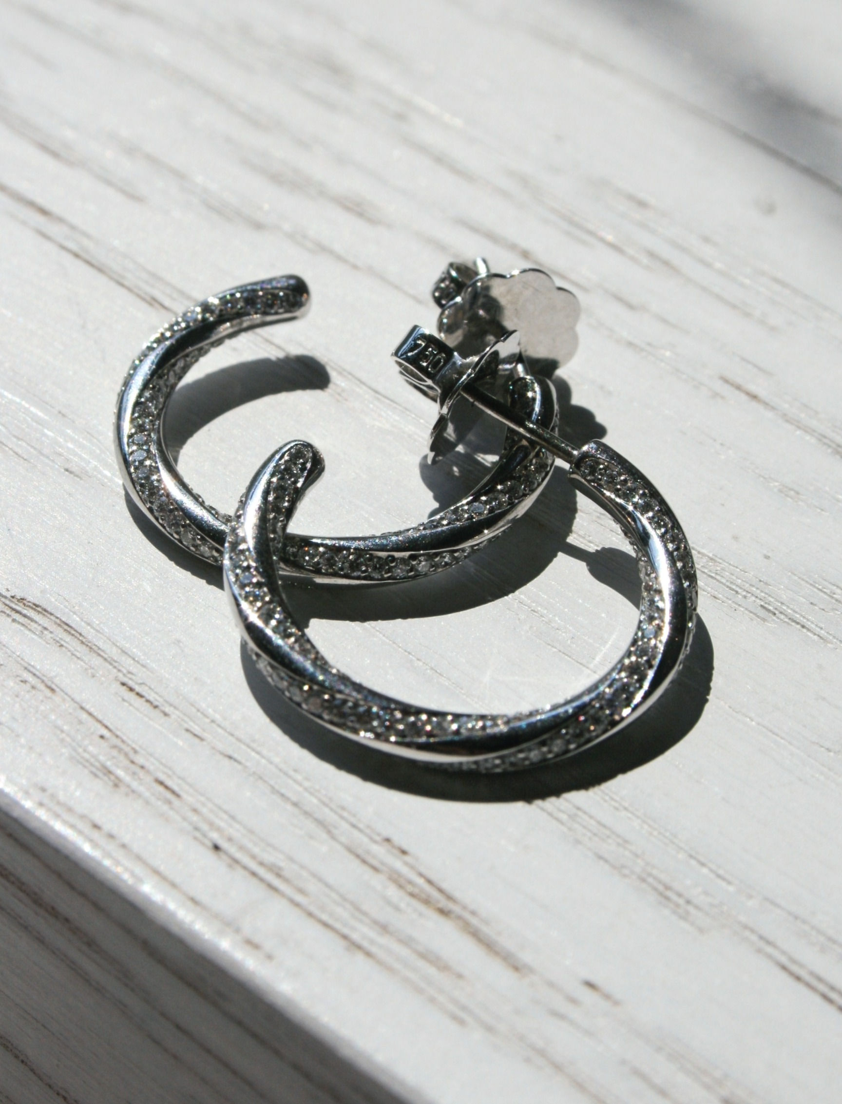 Pre-owned 18ct White Gold 1.20ct "Mappin & Webb" Diamond Earrings