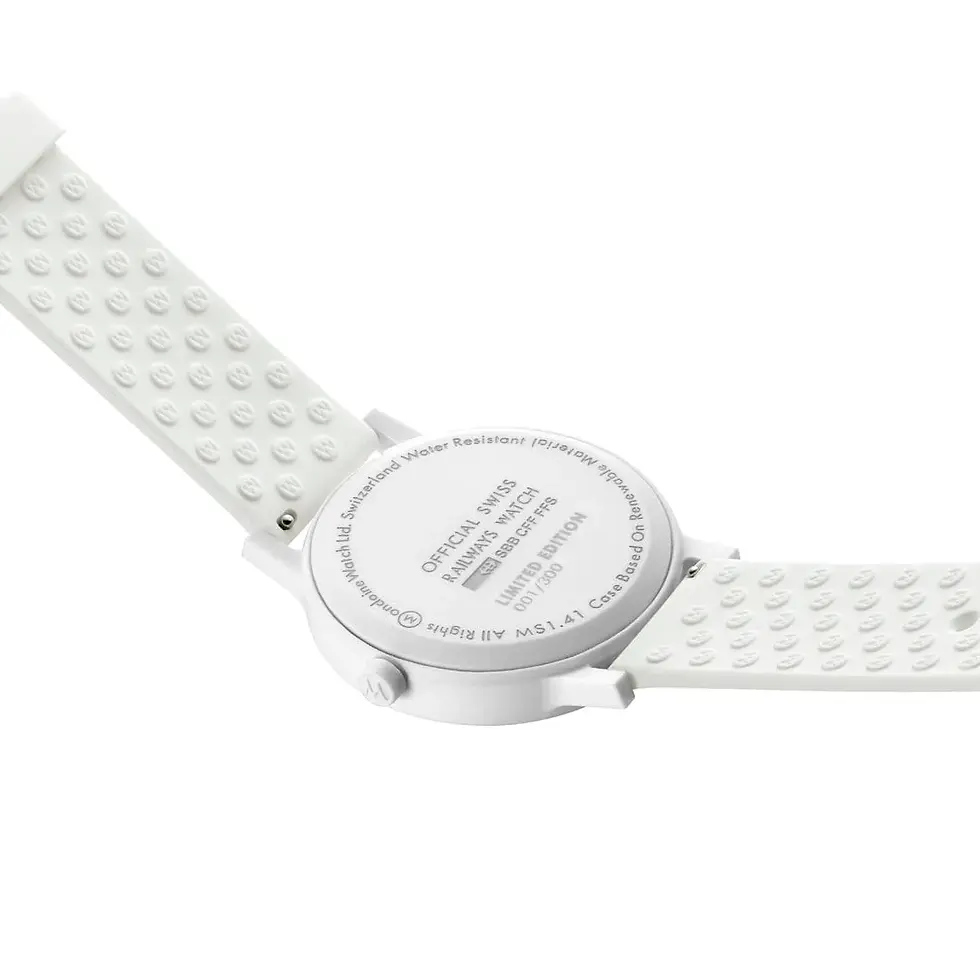 Thumbnail: Mondaine essence White/Teal 41mm