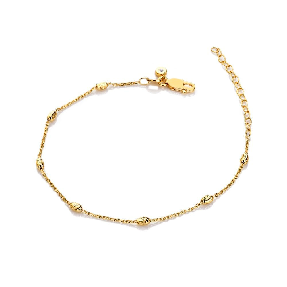 HD X Tasha Ghouri Oval Bracelet - Yellow Gold Plate