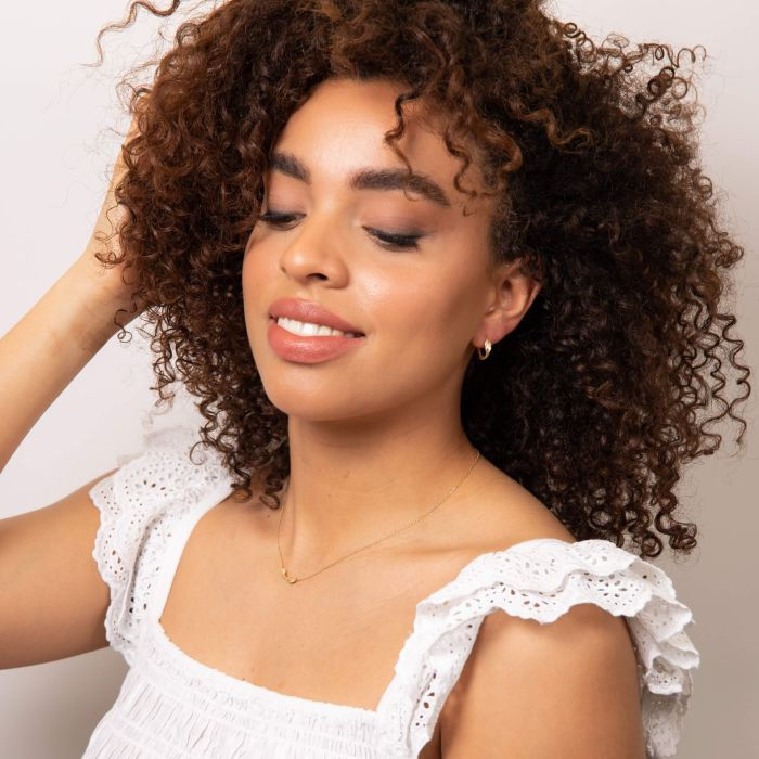 Thumbnail: 9ct Yellow Gold Twist Leaf Necklace