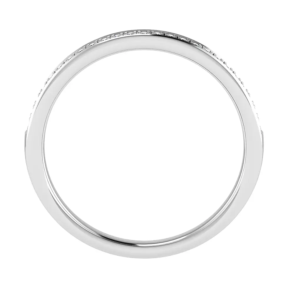 Thumbnail: Classic Grain set Round Brilliant Cut Diamond Half Eternity Ring