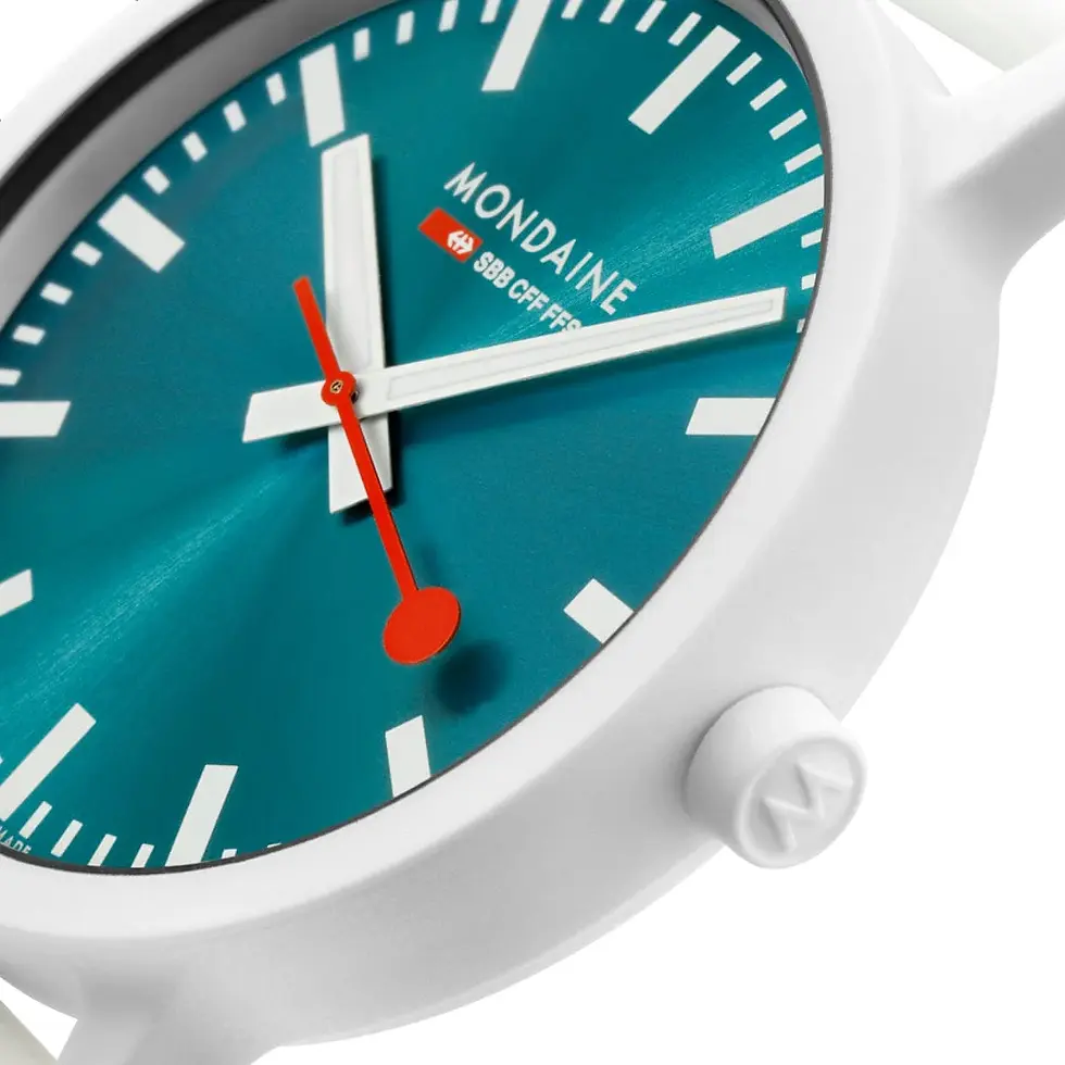 Thumbnail: Mondaine essence White/Teal 41mm