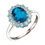Thumbnail: 9ct White Gold Topaz Ring