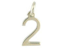 Thumbnail: Sterling Silver Number Charms