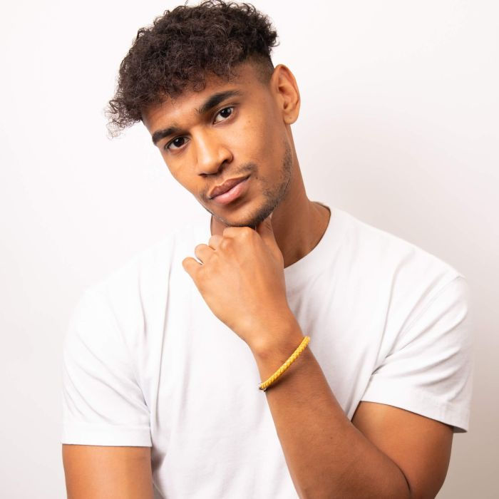 Thumbnail: Fred Bennett Mustard Yellow Leather Bracelet