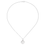 Thumbnail: Amore Sterling Silver Cubic Zirconia Necklace