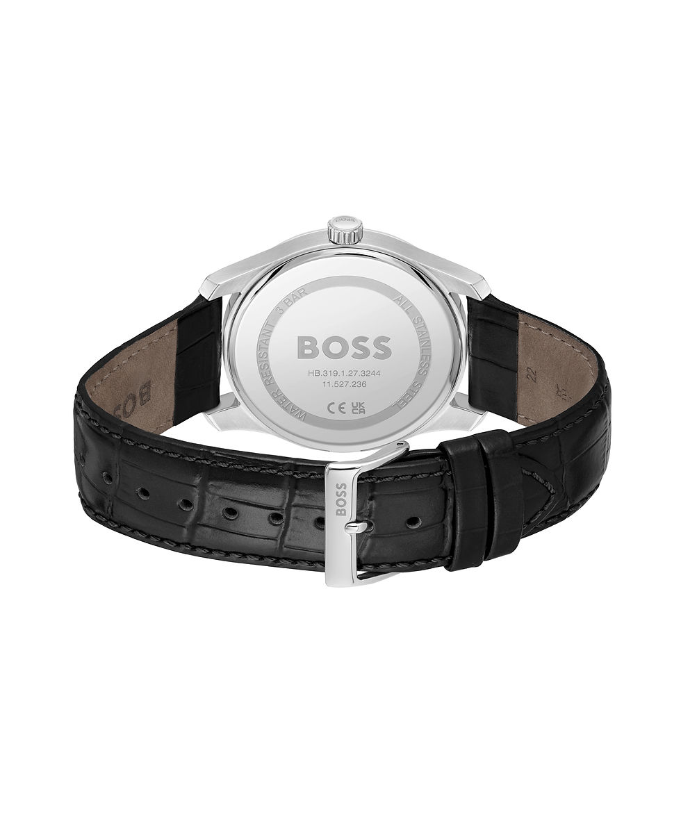 Thumbnail: BOSS PRINCIPLESS Black Black Leather