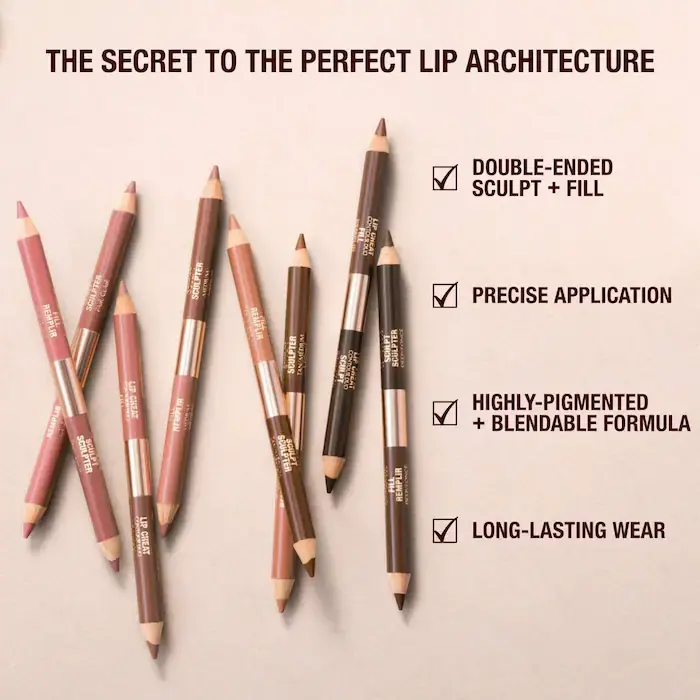 Thumbnail: Charlotte Tilbury Charlotte Tilbury  Super Nudes Lip Cheat Contour Duo Lip Liner