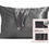 Thumbnail: Kitsch Satin Pillowcase - Charcoal Grey