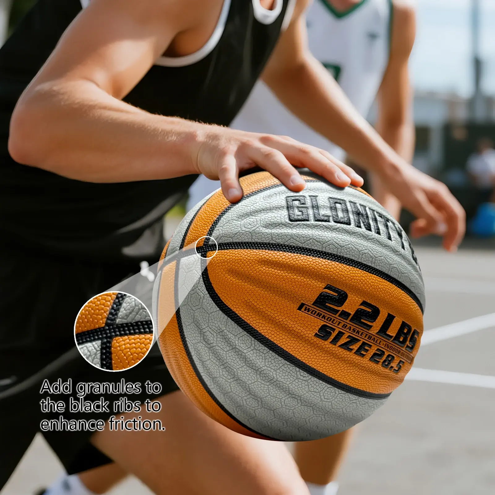 Heavy Training Basketball In&outdoor 28.5"/29.5" 2.2lbs/3lbs Non-Slip Weighted
