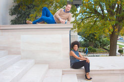 Sebas and Kia (sitting and liggend)