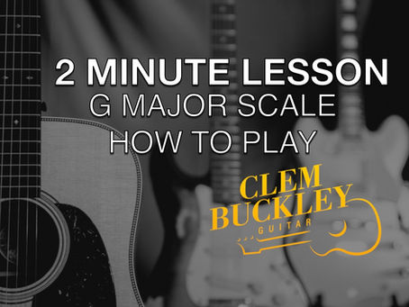 G Major Scale, one octave - 2 Minute Lesson.
