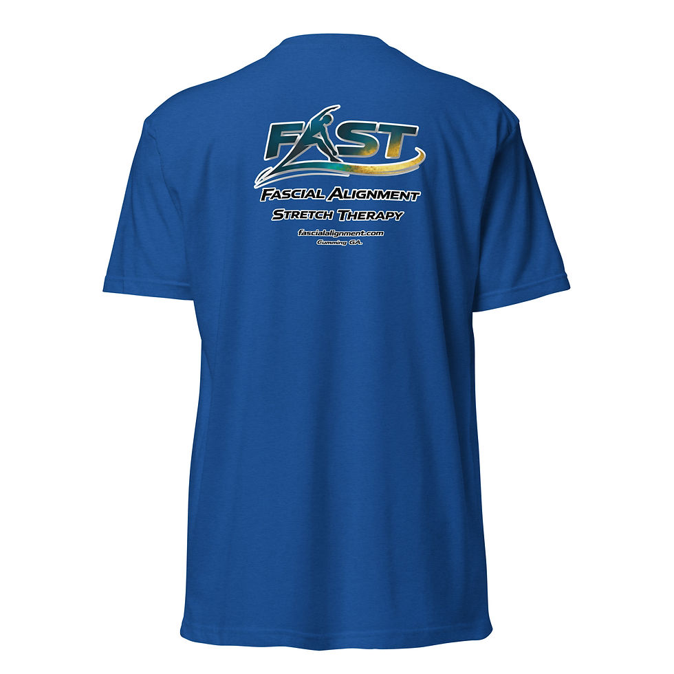 Thumbnail: “Held Together by Fascia and Caffeine” FAST T-Shirt Custom Design
