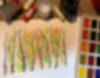 Painting birch trees with watercolour, pastel & Quink.jpeg