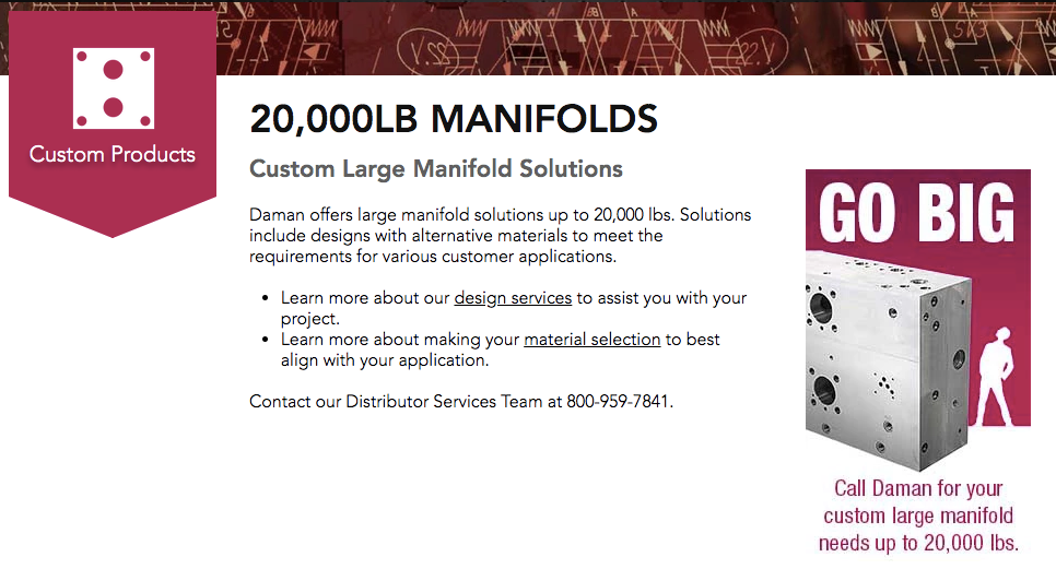 6,000lb. Manidolds United States Daman Products