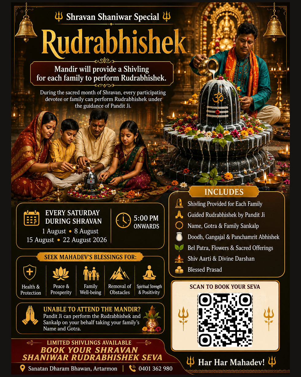 Shravan Shaniwar Personalised Rudrabhishek Seva