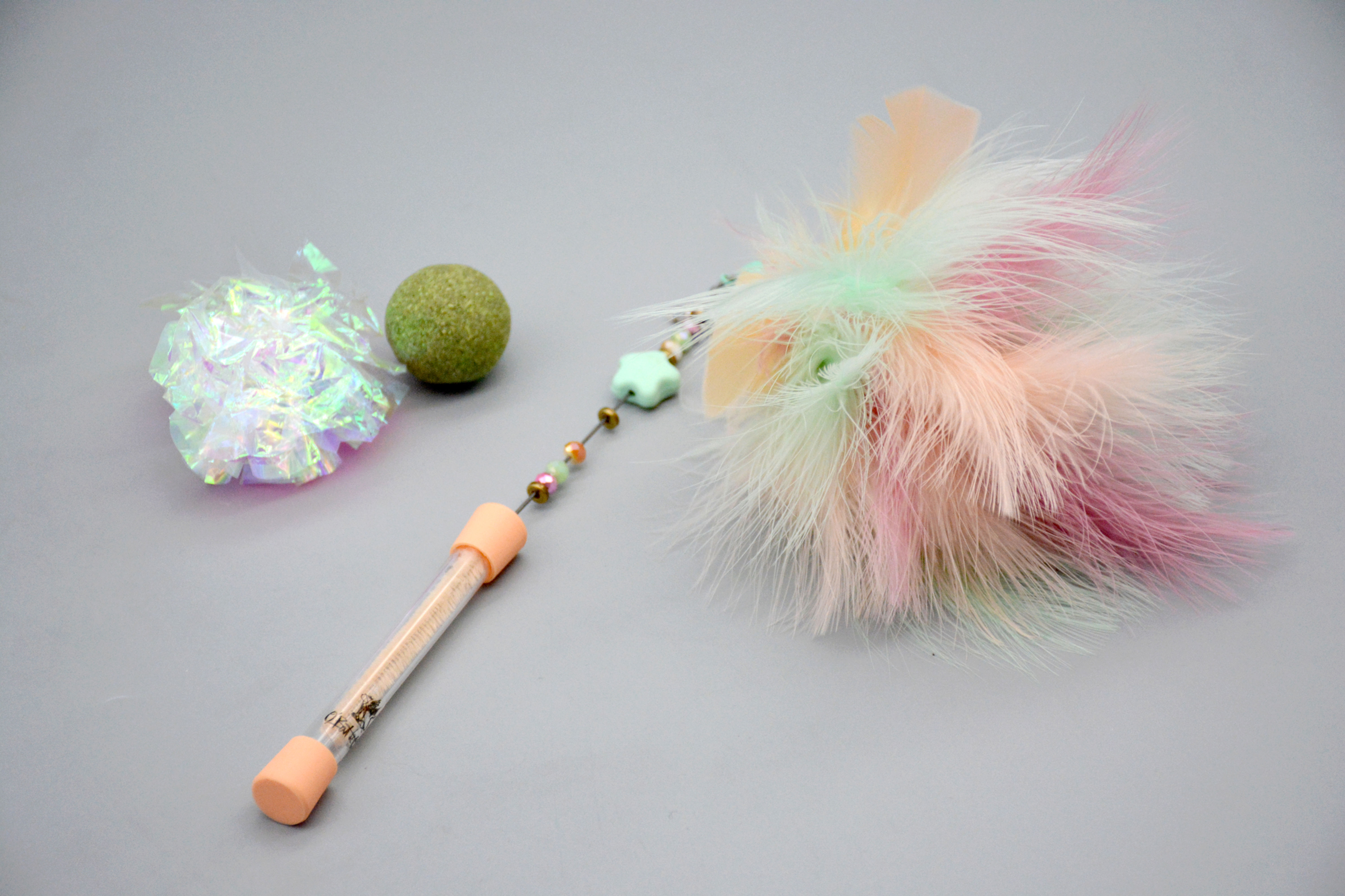 Mini kit pour chat - Plumeau pour chat - Jouets pour chat - France - O Bout de la Plume