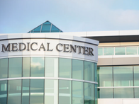 Medical center at sunrise