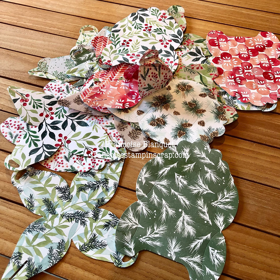 Découpes des boites pour le calendrier de l'avent stampin'p! pour notre étudiant décoration chambre étudiant