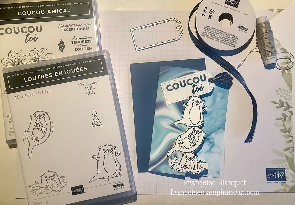 Stampin Up article gratuit SAB loutres enjouées awesome otters 2022