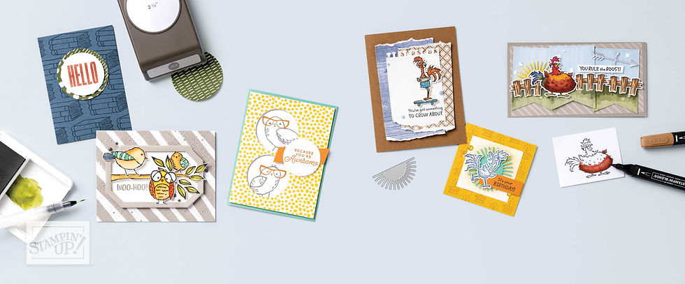 LOT HEY CHUCK TAMPONS + POINÇONS STAMPIN'UP!