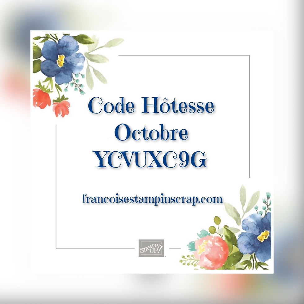 CODE HOTESSE DU MOIS D'OCTOBRE A METTRE À LA FIN DE VOTRE COMMANDE