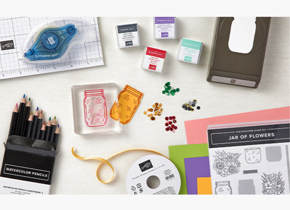 autre exemple de produits pour devenir démonstratrice Stampin'Up! kit de démarrage à prix réduit en novembre chez Stampin'Up!