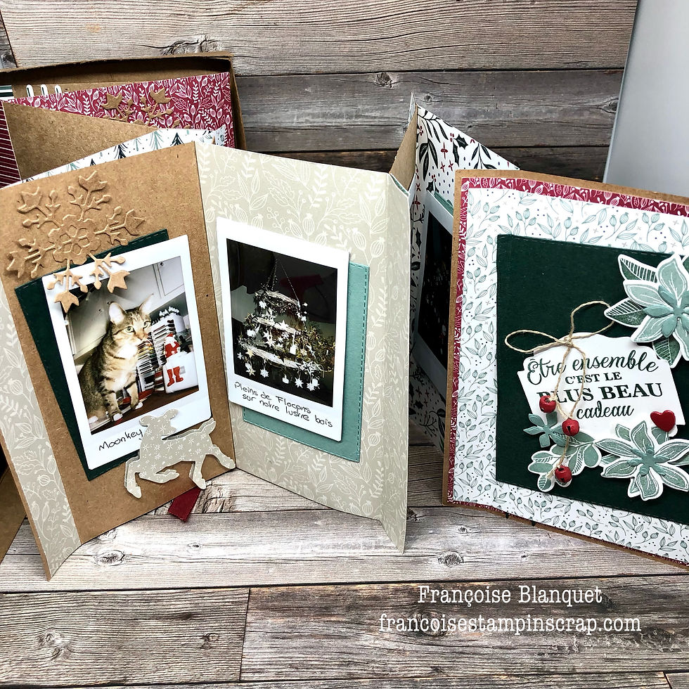 Mini album photos stampin up pour photos INSTAX Fujifilm