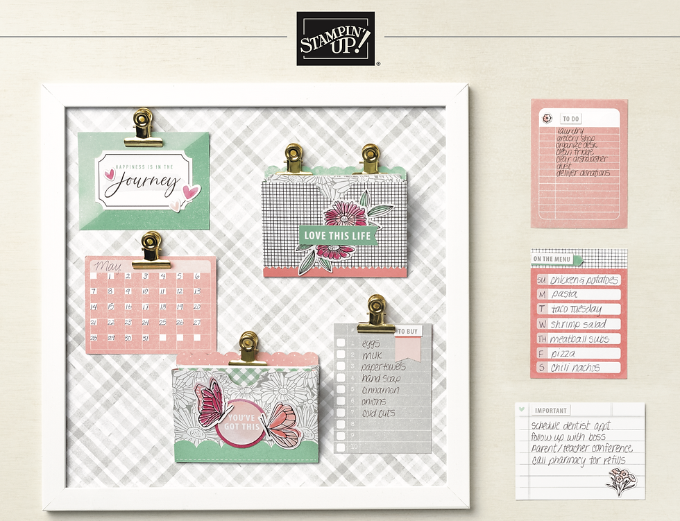 KIT   TABLEAU MAGNÉTIQUE " JOURNÉE A CELEBRER " STAMPIN'UP