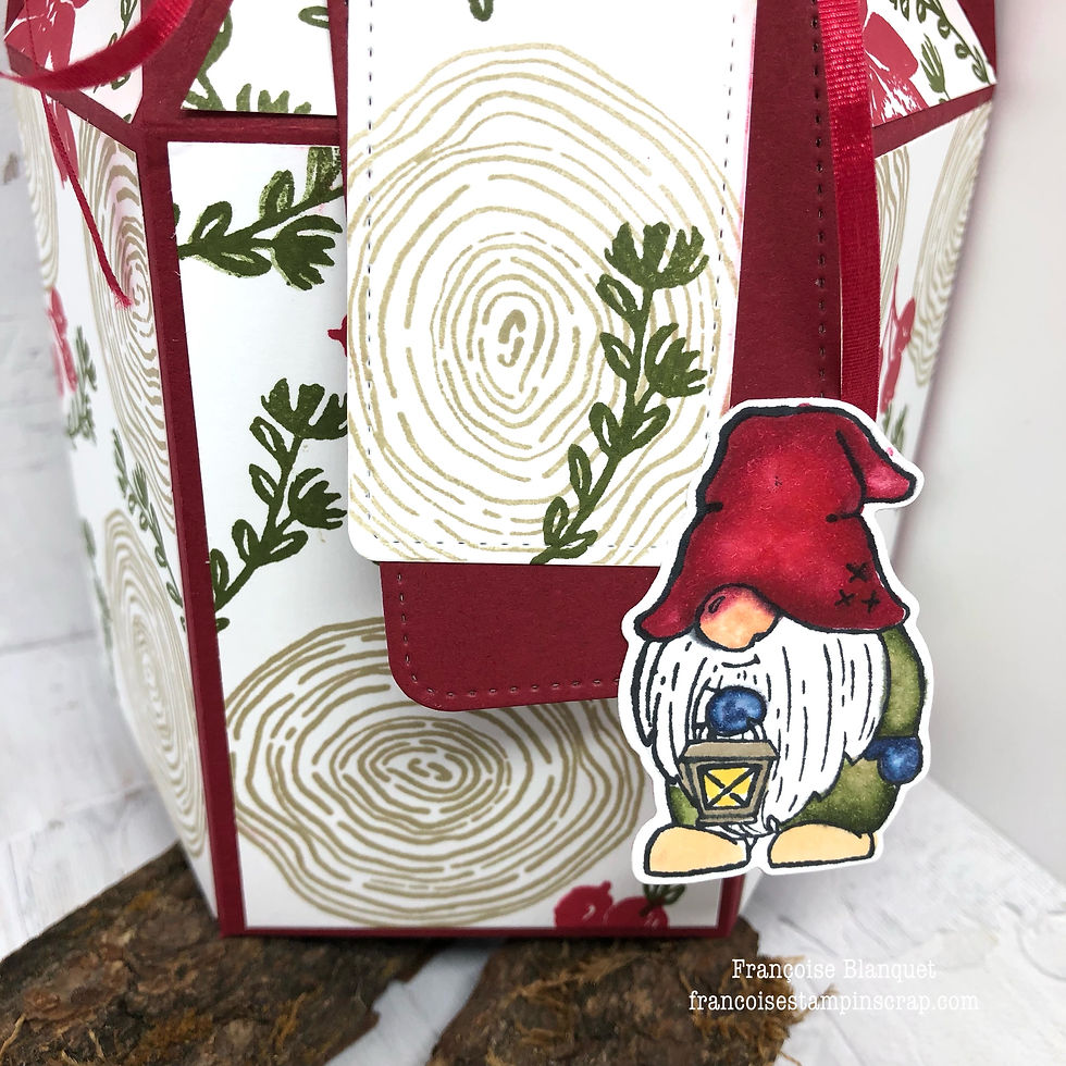 ATELIER BOITE HEXAGONALE AVEC PRODUITS STAMPIN'UP! POUR MON HOTESSE DANS L'OISE