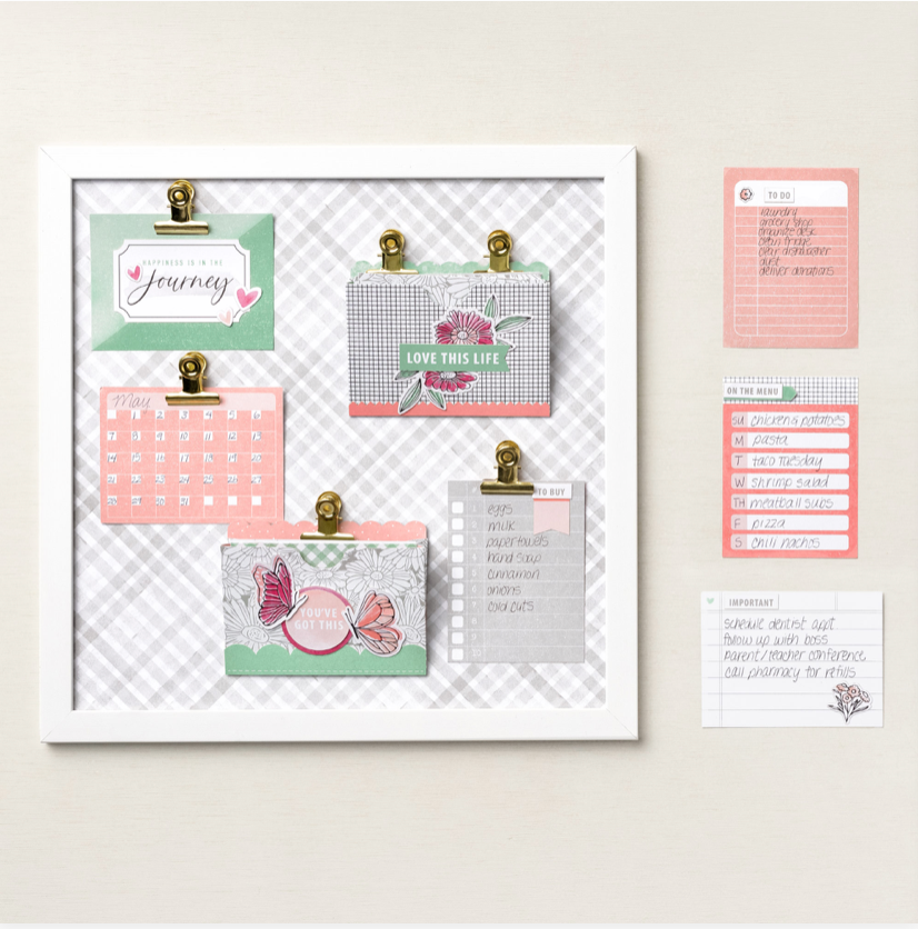 KIT   TABLEAU MAGNÉTIQUE " JOURNÉE A CELEBRER " STAMPIN'UP