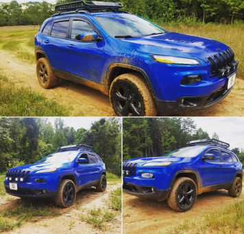Cherokee KL front bumper pod lights.