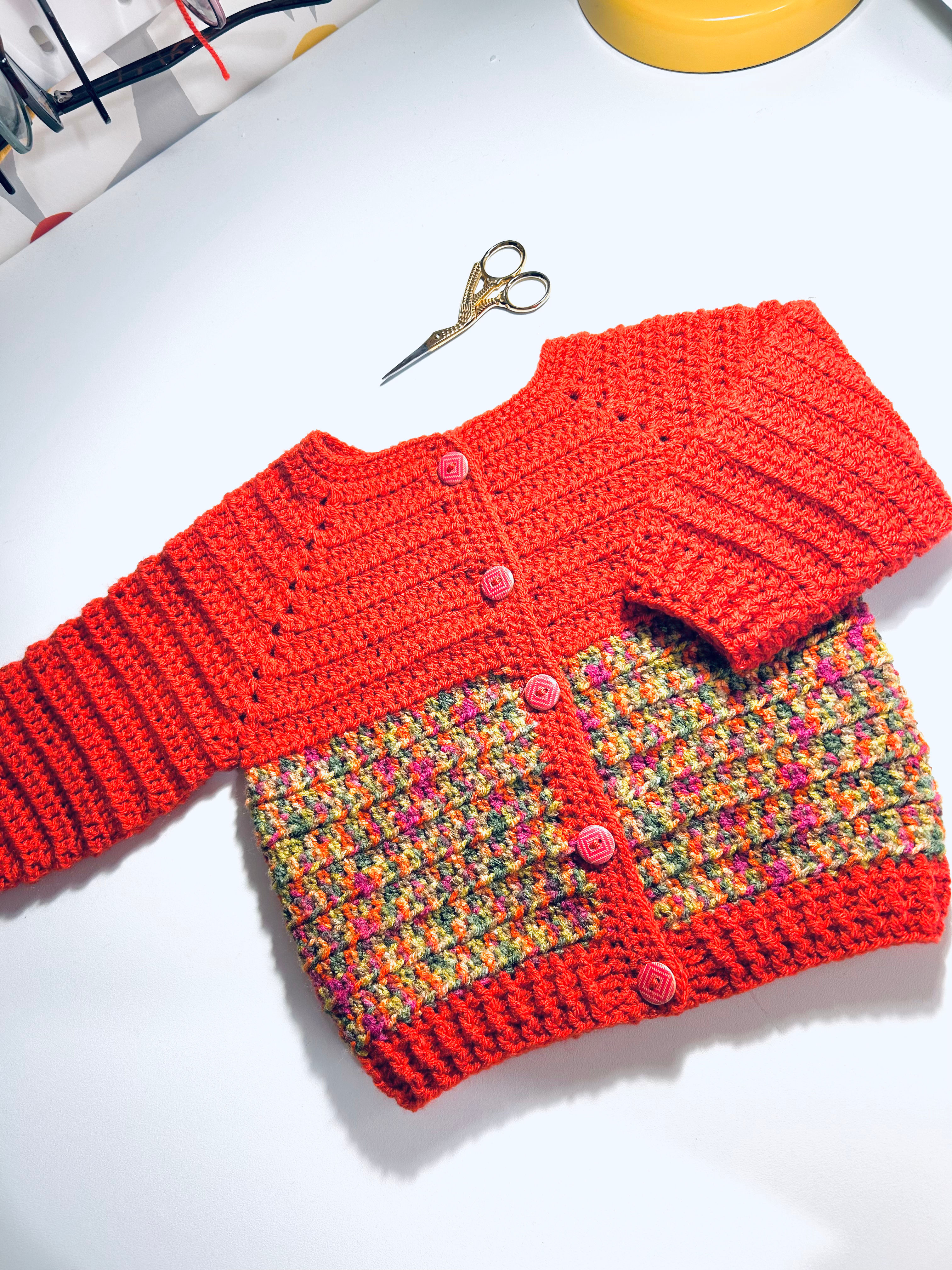 multi coloured cardigan 1-2 years