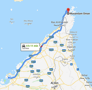 Abu Dhabi to Musandam