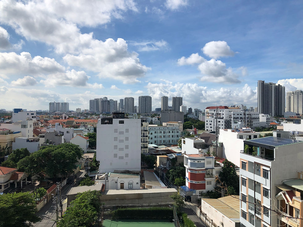 Clear summer sky in HCMC