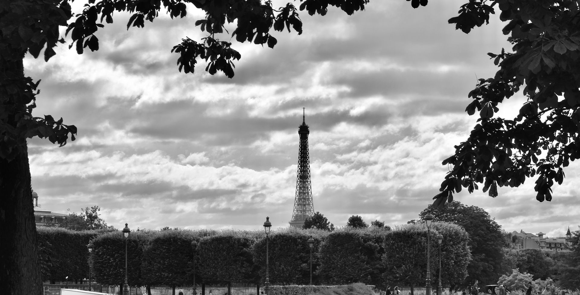 Eiffel from Louvre-Tuileries