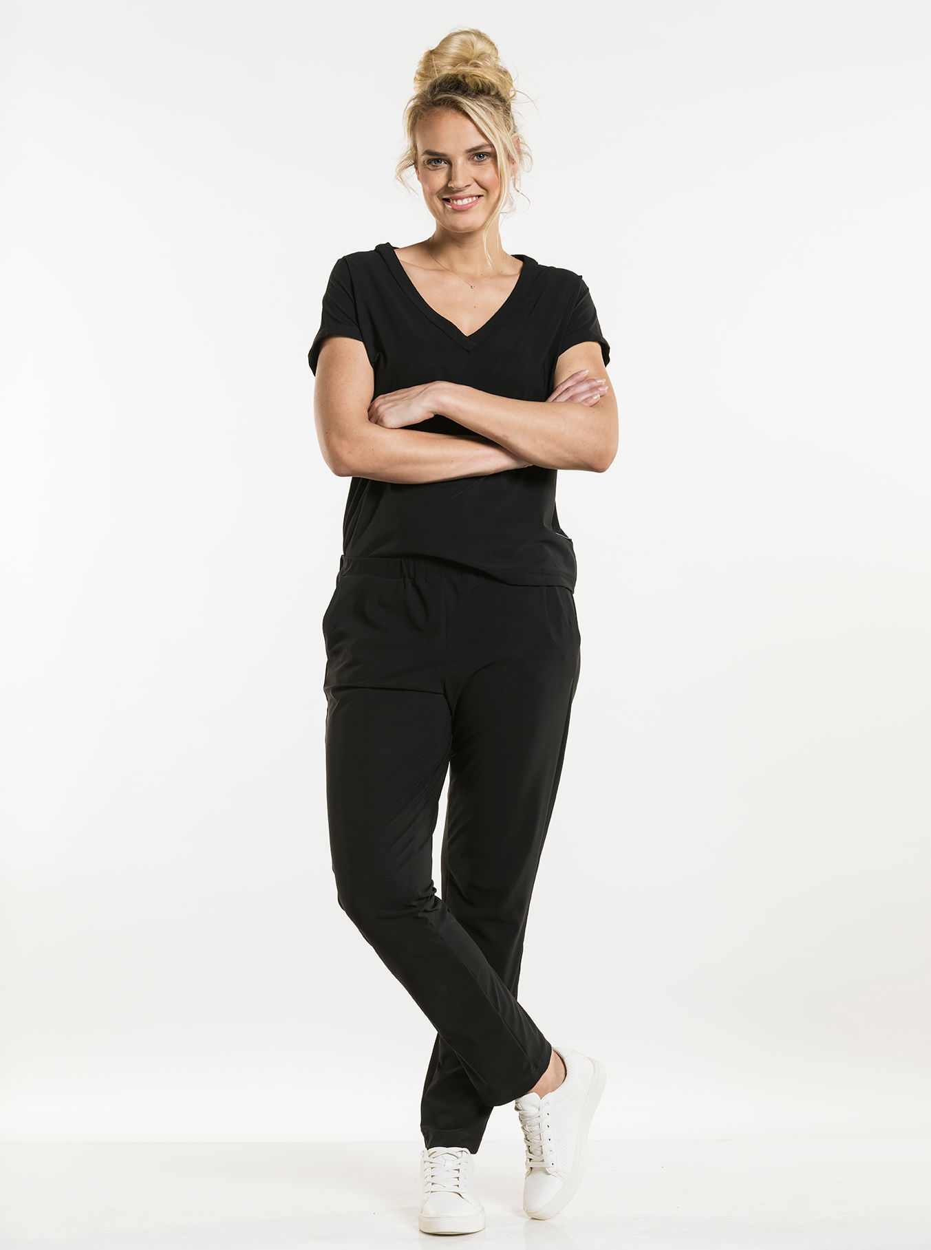 Pantalon dames Basil black