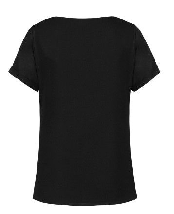 Thumbnail: Shirt dames korte mouwen chiffon