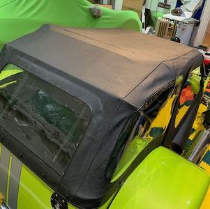 Test fitting the weather gear, full hood