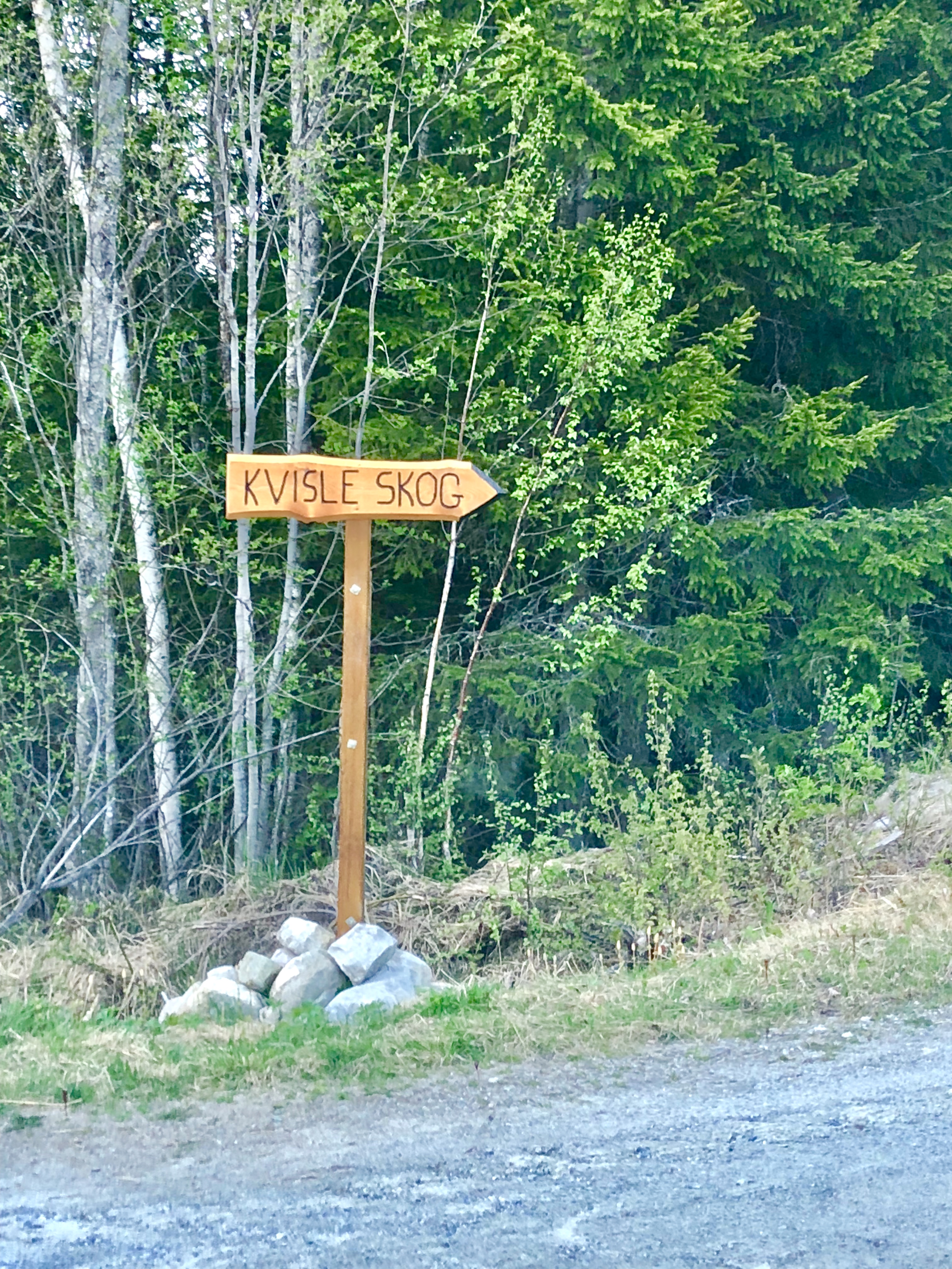 Skilt til Kvisle Skog